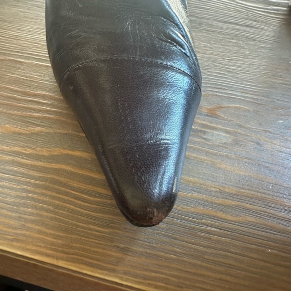 Chanel ankle leather pointed toe size 40 boots - Picture 6 of 11
